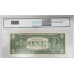 UNITED STATES OF AMERICA 1998 . ONE 1 DOLLAR BANKNOTE . ERROR . INSUFFICIENT INK